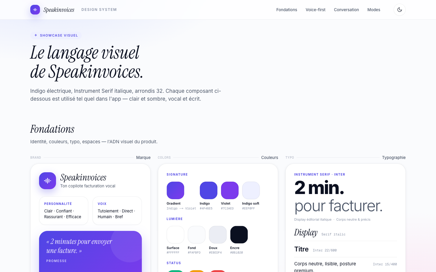 Vue secondaire de Speakinvoices