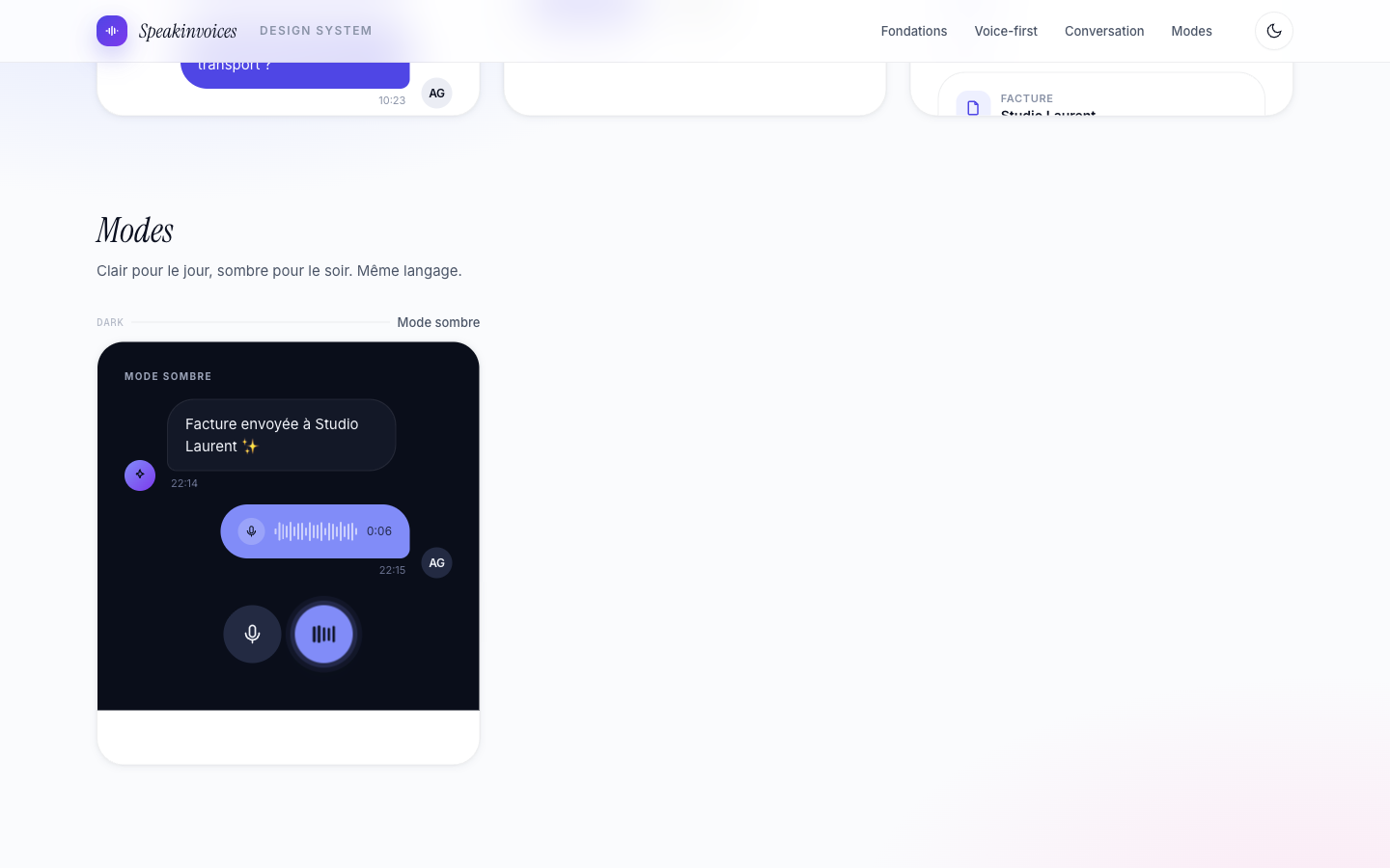 Vue détaillée de Speakinvoices